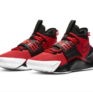 RARE Nike Future Court 3 GS University Red Black Size 5.5